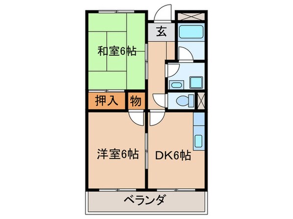 リンピア魚住の物件間取画像